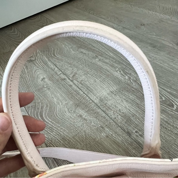 BETSEY JOHNSON SATCHEL TRIPLE COMPT PINK FLORAL BLUSH - Picture 7 of 7